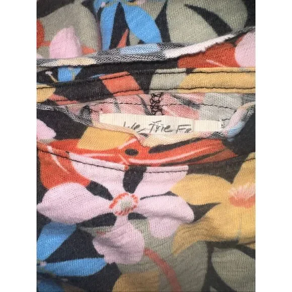 Free People X We The Free Be My Baby Floral Tee Womens L NEW - Picture 3 of 3